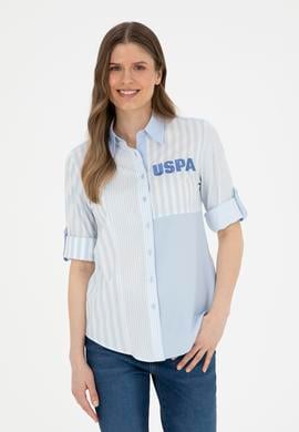 Kadın Açık Mavi Uzun Kollu Gömlek - 50283420005