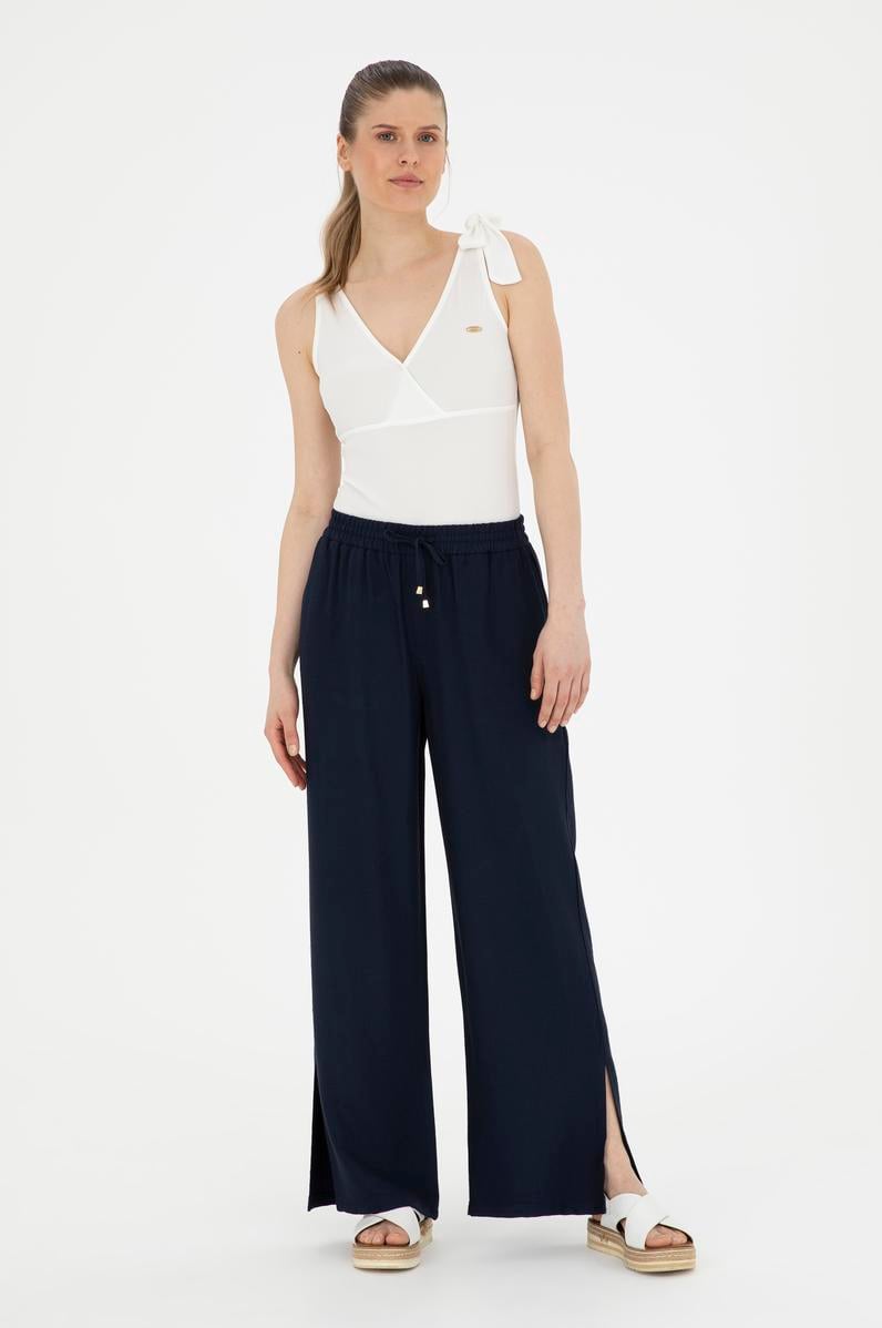 Kadın Lacivert Kanvas Pantolon