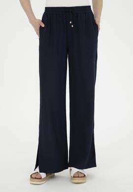 Kadın Lacivert Kanvas Pantolon - 50281147003