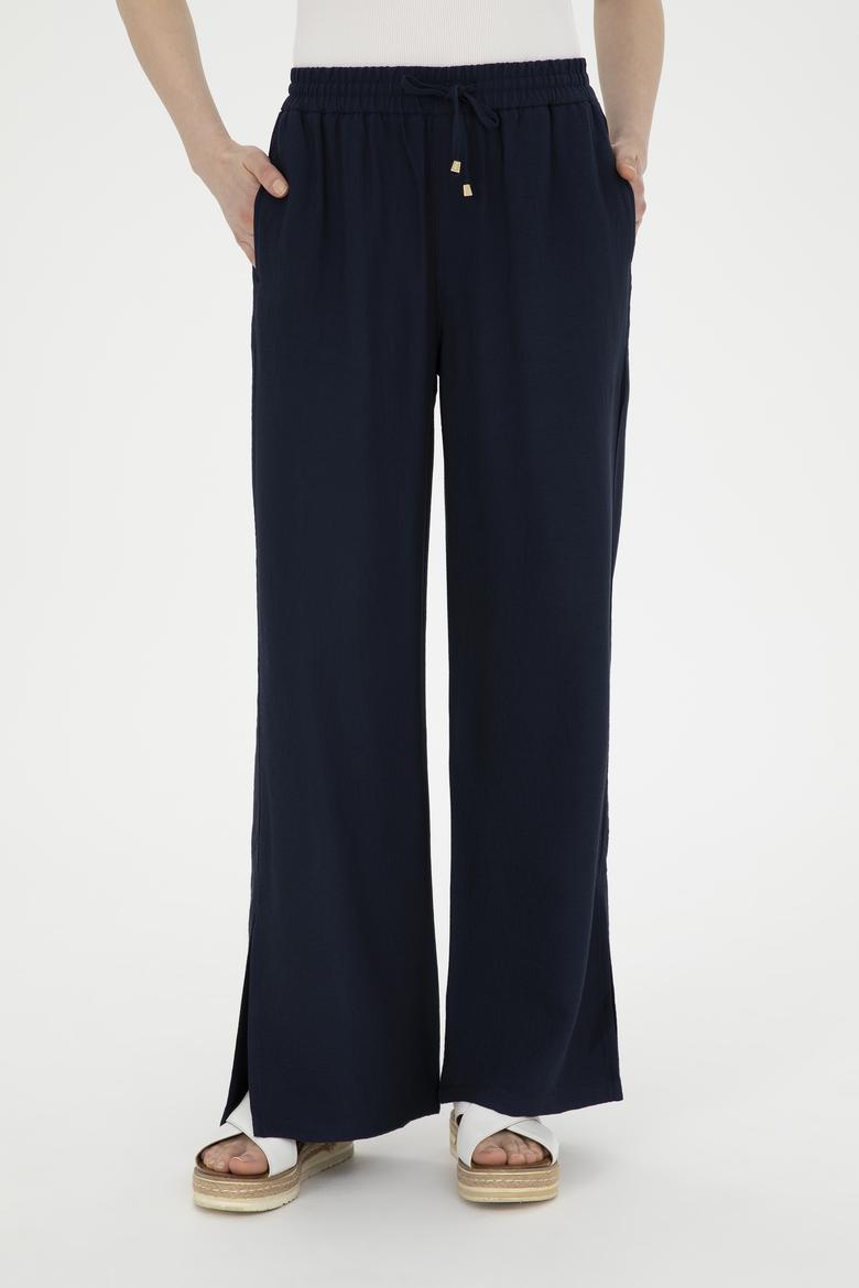 Kadın Lacivert Kanvas Pantolon - 50281147003