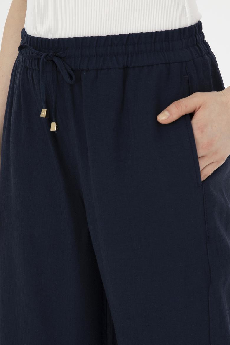 Kadın Lacivert Kanvas Pantolon - 50281147003