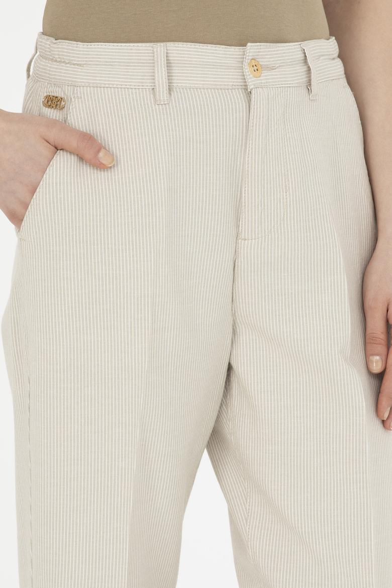Kadın Açık Haki Kanvas Pantolon - 50288858008