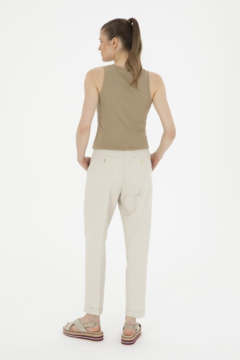 Kadın Açık Haki Kanvas Pantolon - 50288858008