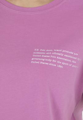 Kadın Menekşe Bisiklet Yaka Tişört - 50282900012