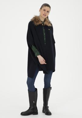 Kadın Lacivert Triko Panço - 50270464005