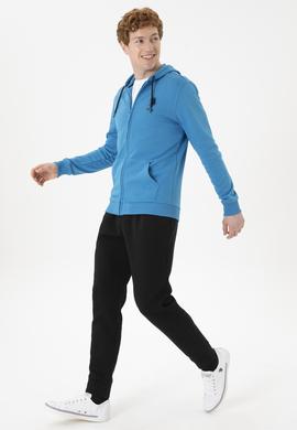 Erkek Kobalt Mavi Örme Hırka - 50253132061