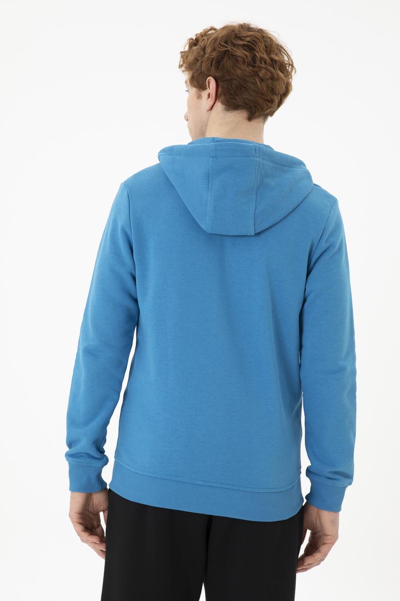 Erkek Kobalt Mavi Örme Hırka - 50253132061