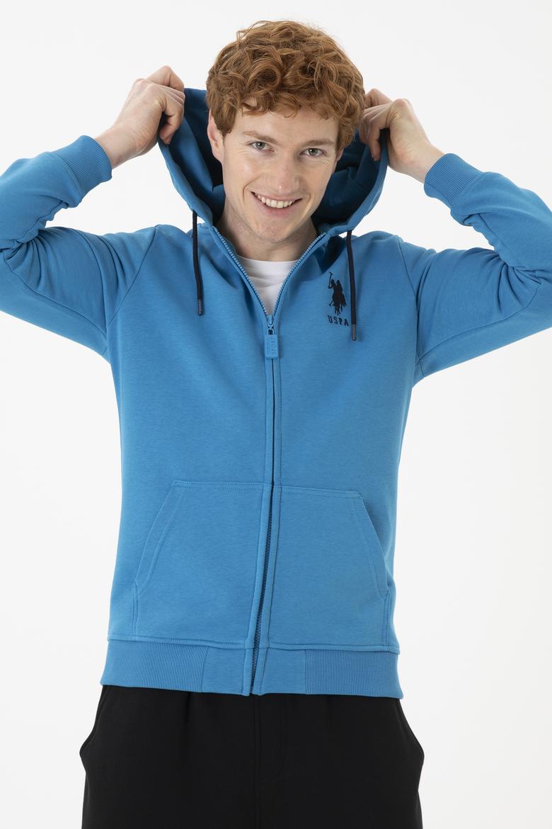 Erkek Kobalt Mavi Örme Hırka - 50253132061