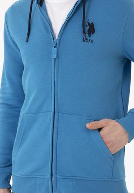 Erkek Kobalt Mavi Örme Hırka - 50253132061