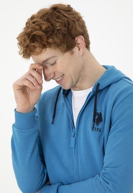 Erkek Kobalt Mavi Örme Hırka - 50253132061