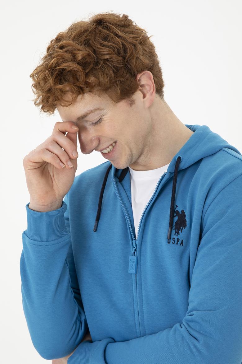 Erkek Kobalt Mavi Örme Hırka - 50253132061