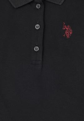 Kız Çocuk Siyah Polo Yaka Basic Sweatshirt - 50256174045