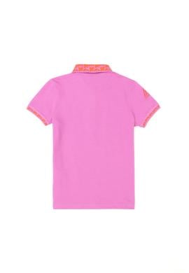 Kız Çocuk Menekşe Polo Yaka Basic Tişört - 50283284072