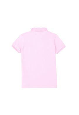 Kız Çocuk Pembe Polo Yaka Basic Tişört - 50283286029