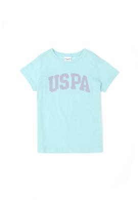 Kız Çocuk Su Yeşili Basic Tişört - 50283360037