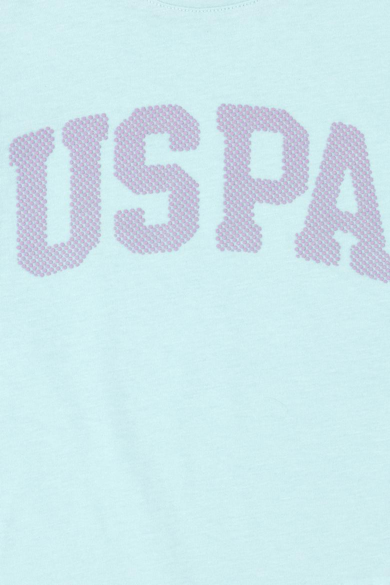 Kız Çocuk Su Yeşili Basic Tişört - 50283360037