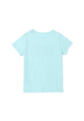 Kız Çocuk Su Yeşili Basic Tişört - 50283360037