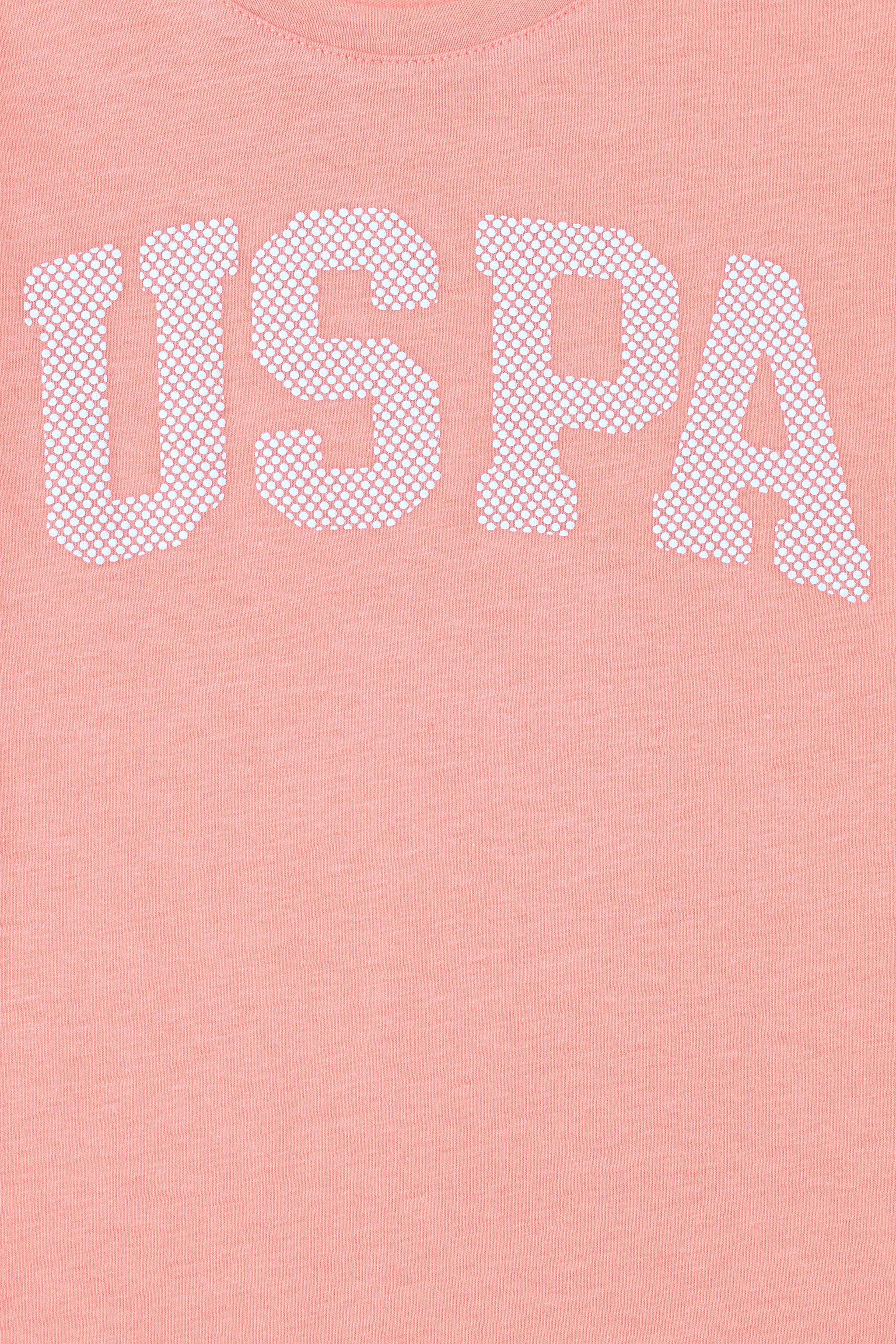 Kız Çocuk Neon Pembe Bisiklet Yaka Basic Tişört - Image 3