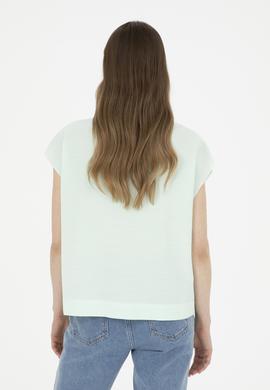 Kadın Su Yeşili Kısa Kollu Gömlek - 50263192018