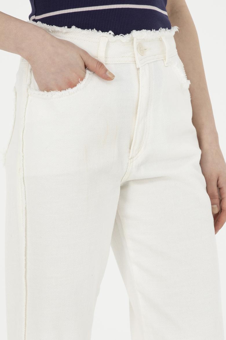Kadın Ekru Jean Pantolon - 50265320011