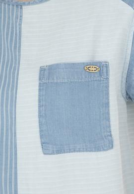 Kadın Mavi Jean Gömlek - 50263030005