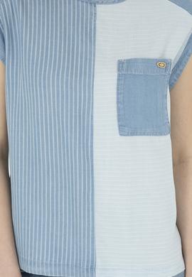 Kadın Mavi Jean Gömlek - 50263030005