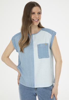 Kadın Mavi Jean Gömlek - 50263030005