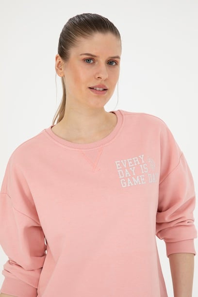 Kadın Pudra Sweatshirt