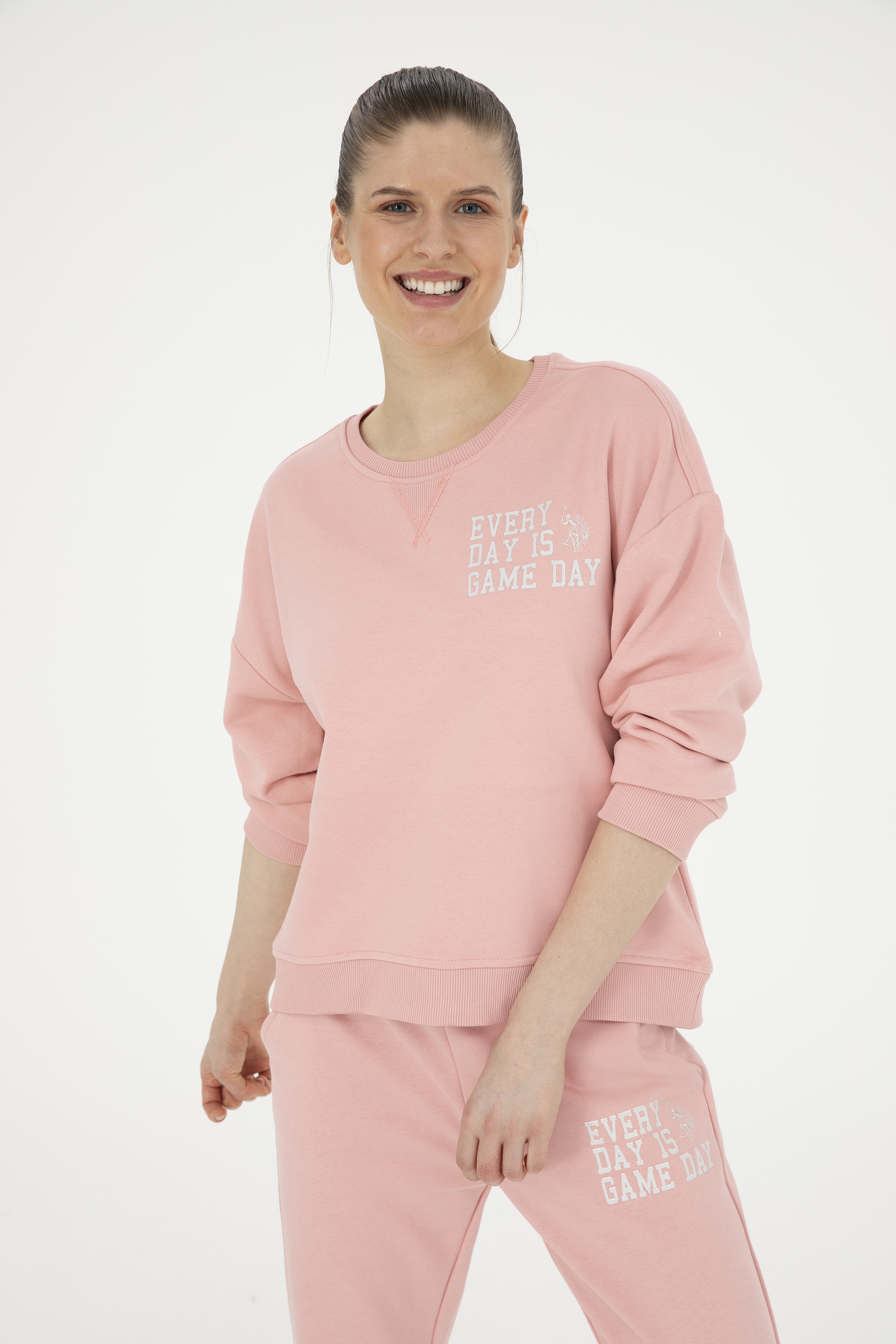 Kadın Pudra Sweatshirt