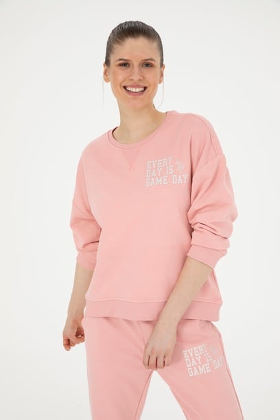 Kadın Pudra Sweatshirt