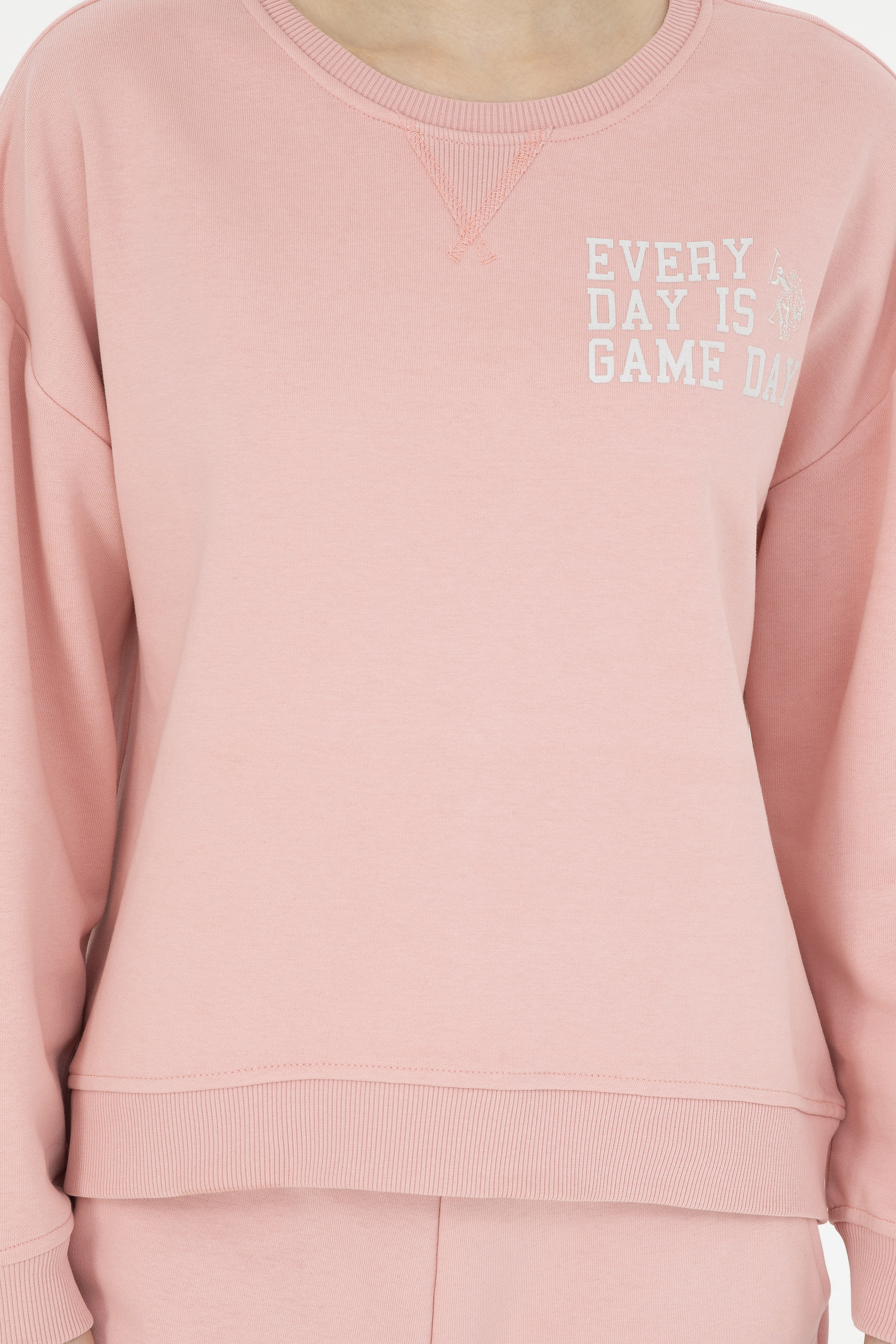 Kadın Pudra Sweatshirt - Image 6