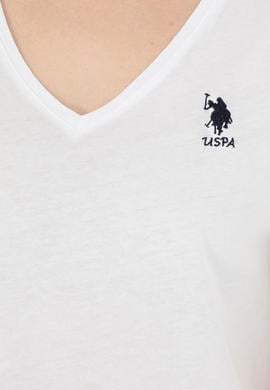 Kadın Beyaz V Yaka Basic Tişört - 50285849003