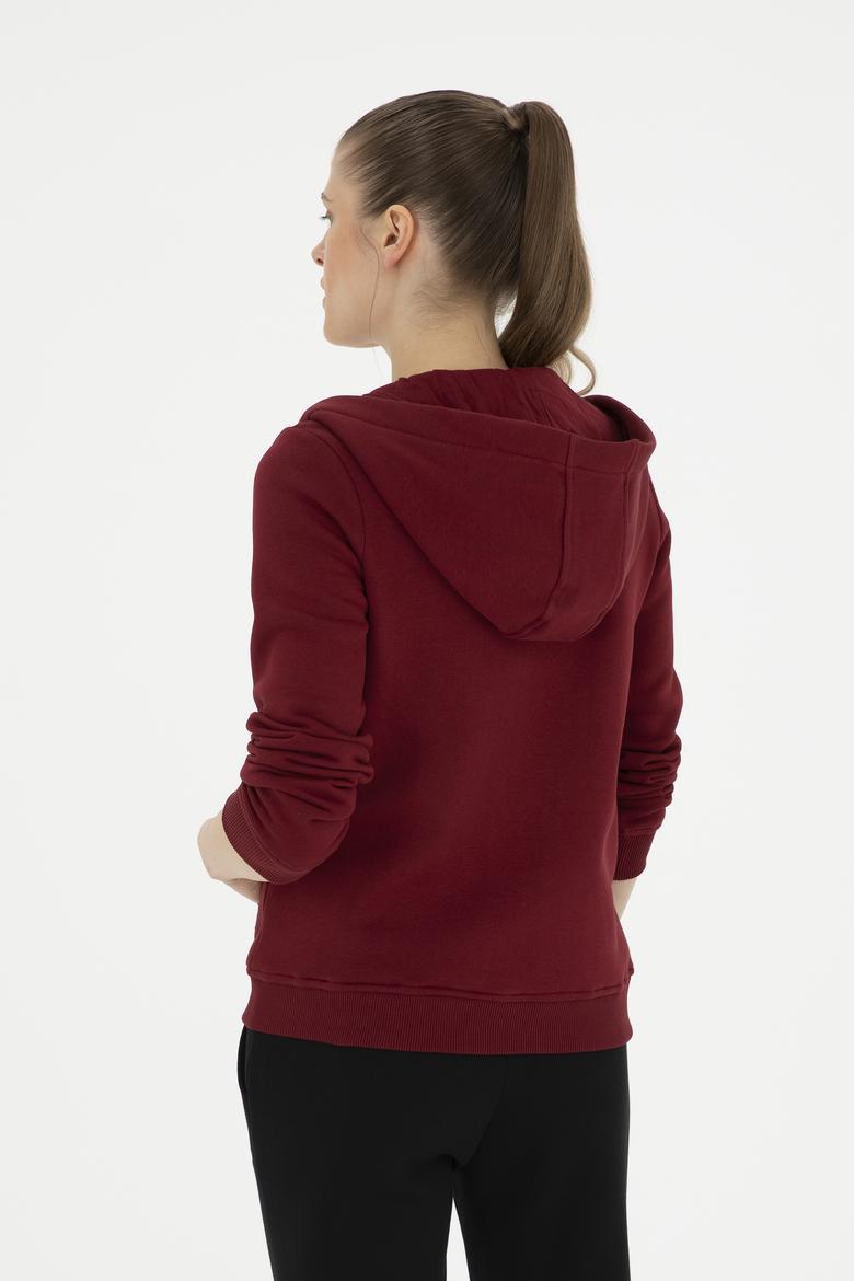 Kadın Bordo Sweatshirt - 50272076010