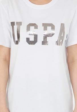 Kadın Beyaz Basic Bisiklet Yaka Tişört - 50280020012