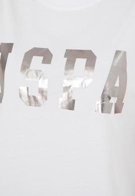 Kadın Beyaz Basic Bisiklet Yaka Tişört - 50280020012