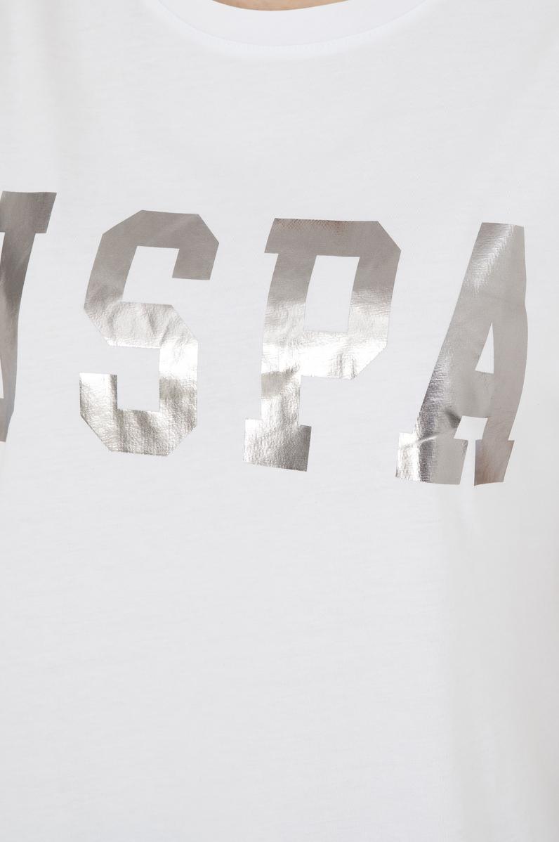 Kadın Beyaz Basic Bisiklet Yaka Tişört