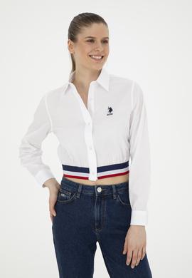 Kadın Beyaz Uzun Kollu Gömlek - 50283564004