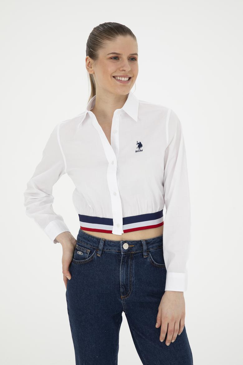 Kadın Beyaz Uzun Kollu Gömlek