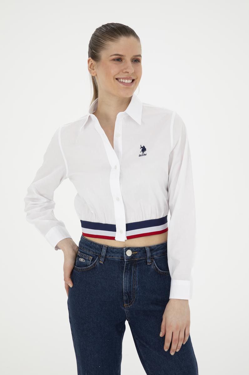 Kadın Beyaz Uzun Kollu Gömlek