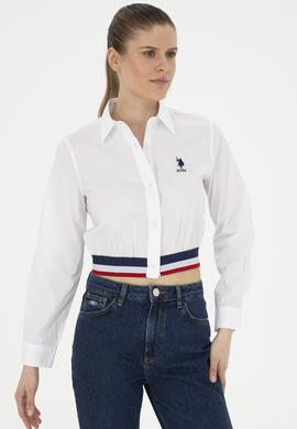 Kadın Beyaz Uzun Kollu Gömlek - 50283564004