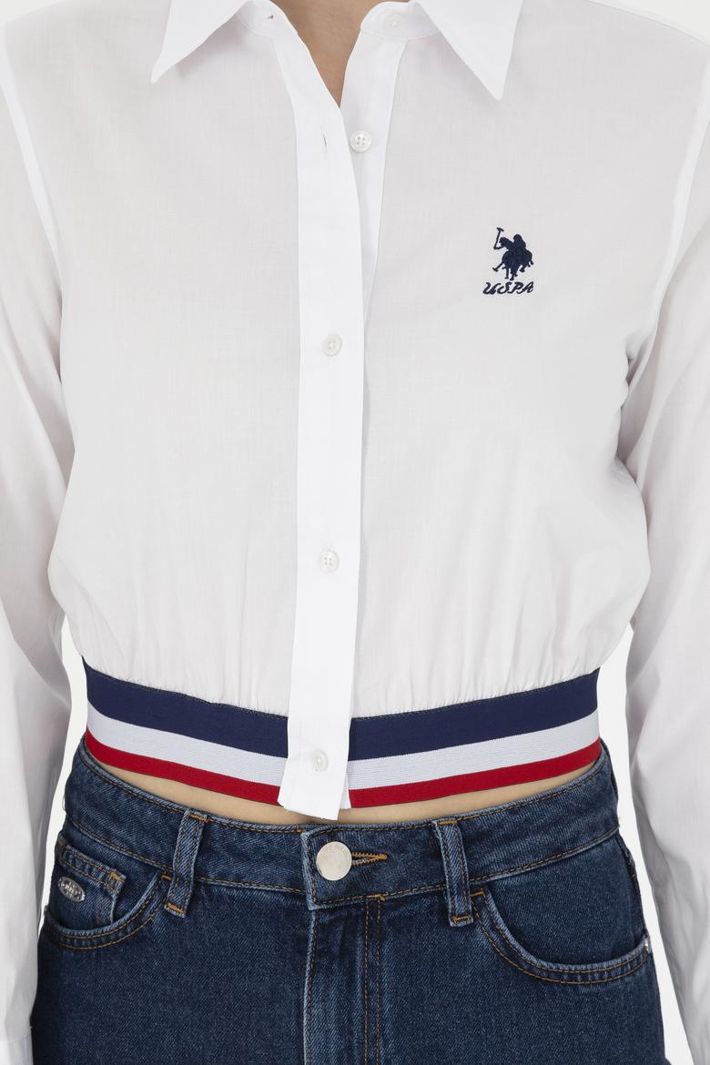 Kadın Beyaz Uzun Kollu Gömlek - 50283564004