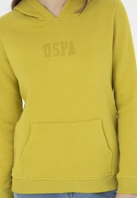 Kadın Fıstık Yeşili Basic Kapüşonlu Sweatshirt - 50271557069