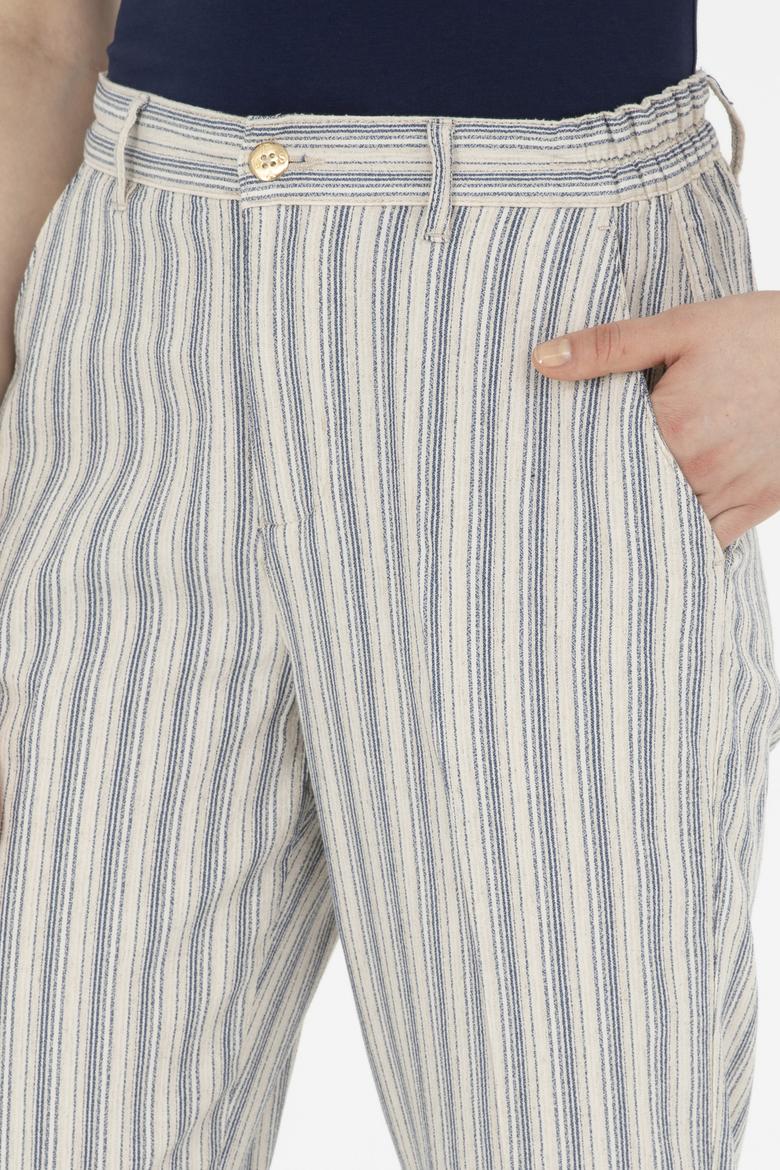 Kadın Lacivert Kanvas Pantolon - 50281789002