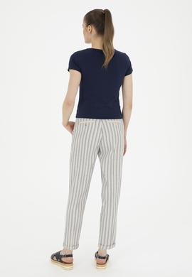 Kadın Lacivert Kanvas Pantolon - 50281789002