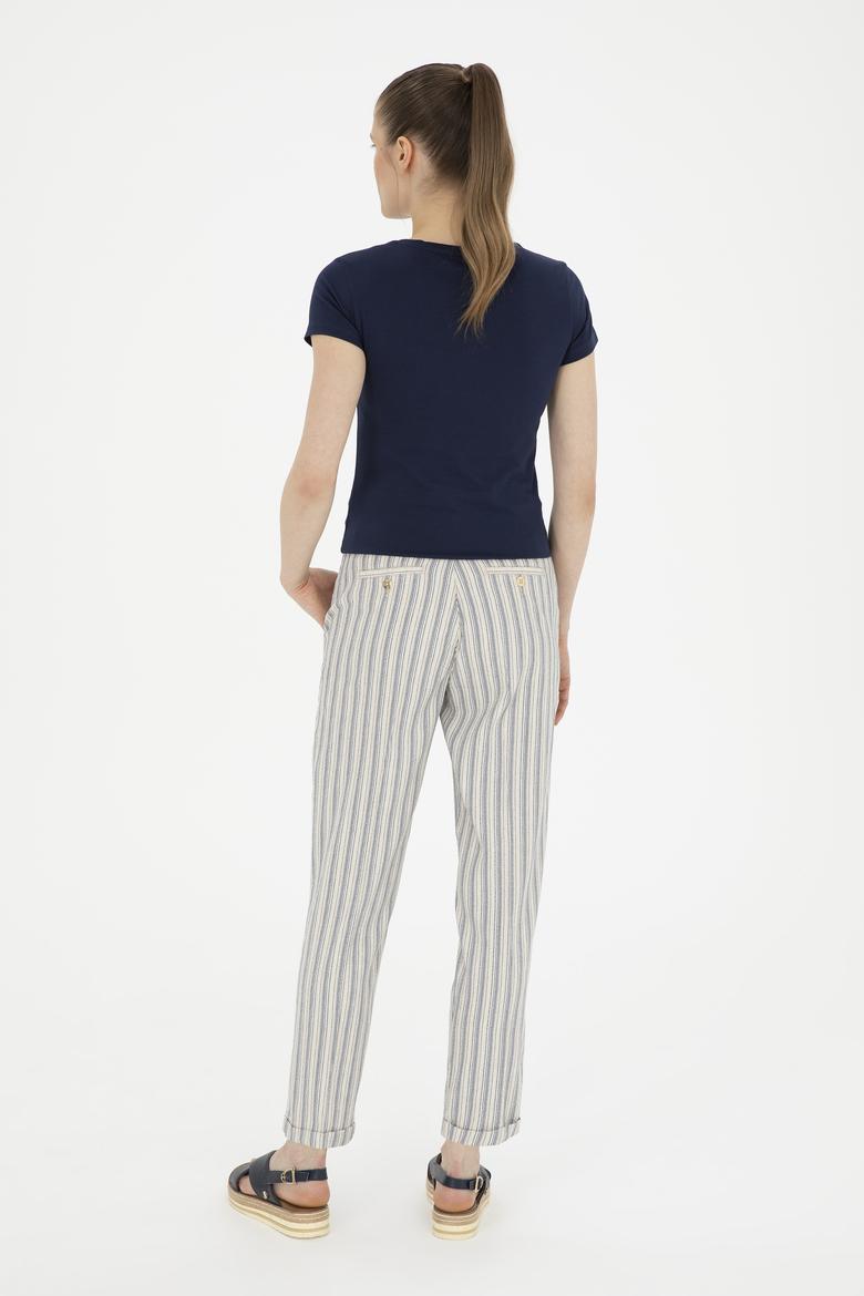 Kadın Lacivert Kanvas Pantolon - 50281789002