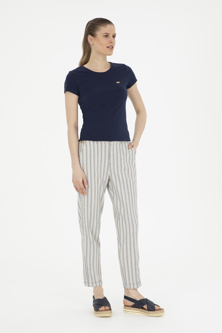 Kadın Lacivert Kanvas Pantolon