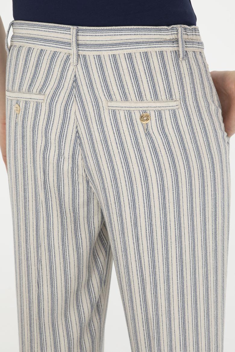 Kadın Lacivert Kanvas Pantolon - 50281789002