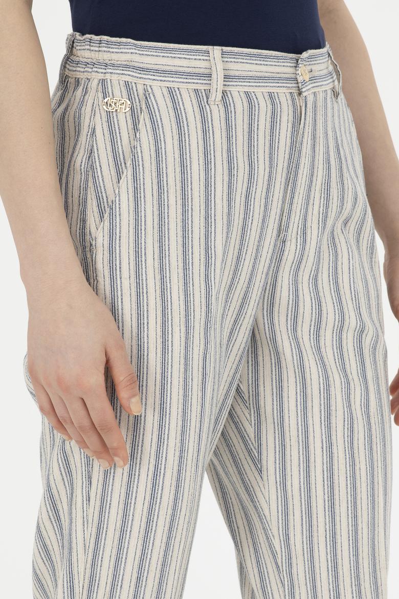 Kadın Lacivert Kanvas Pantolon - 50281789002