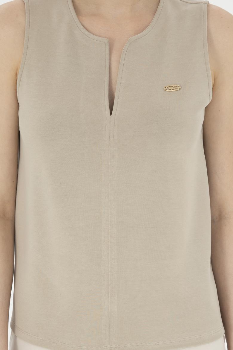 Kadın Açık Haki Tişört - 50282730021