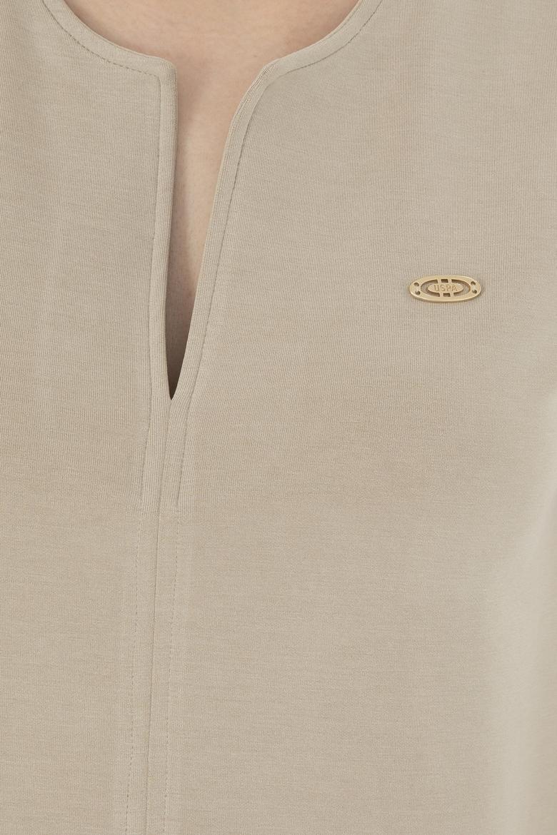 Kadın Açık Haki Tişört - 50282730021